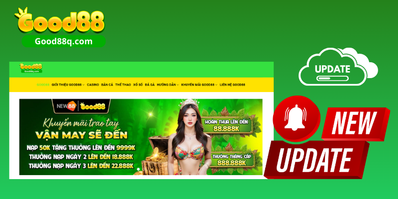 Website good88 bảo trì và update